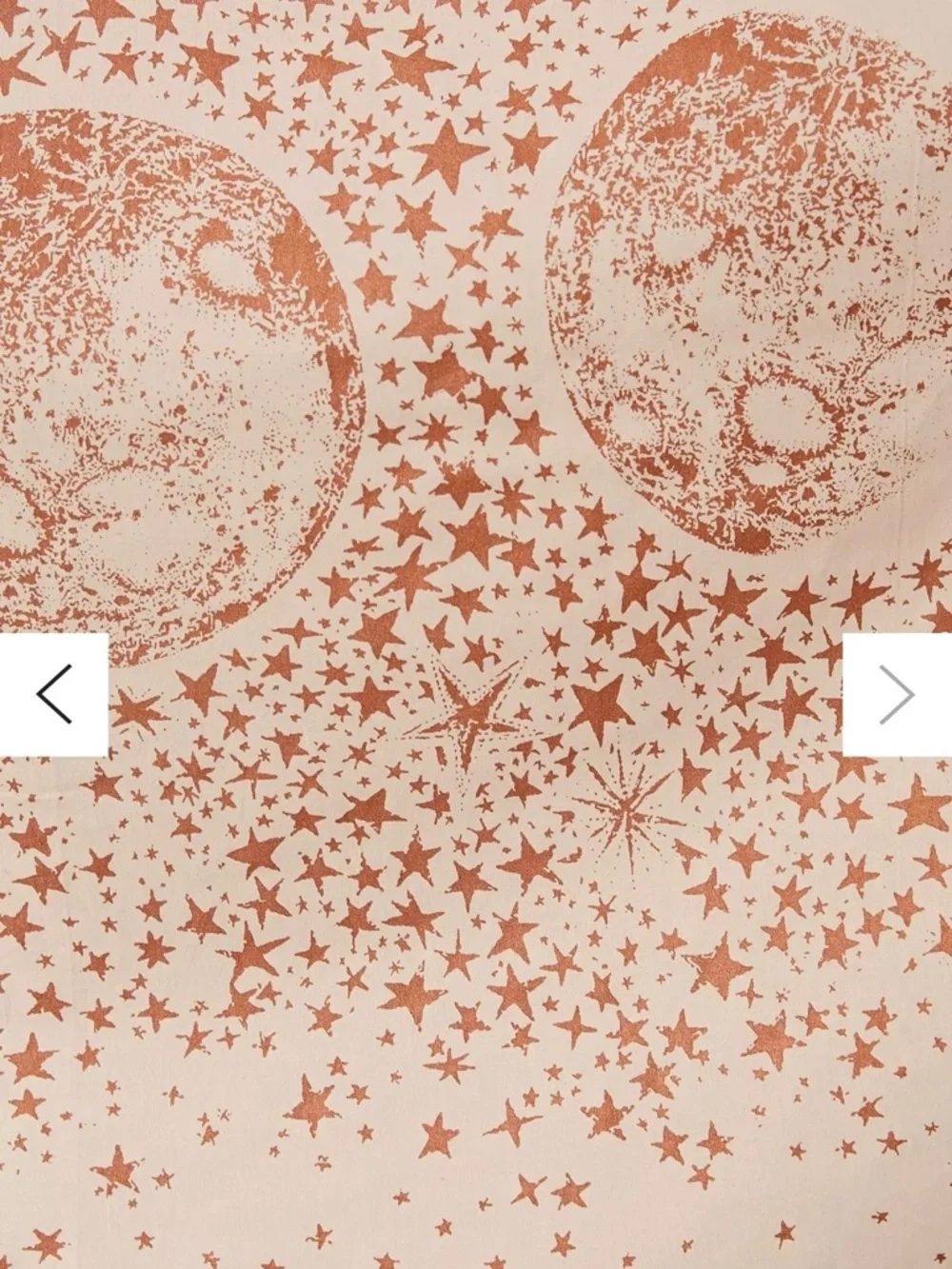 Boho Stars & Moon Phases Wall Tapestry in Rose Gold/Pink/White